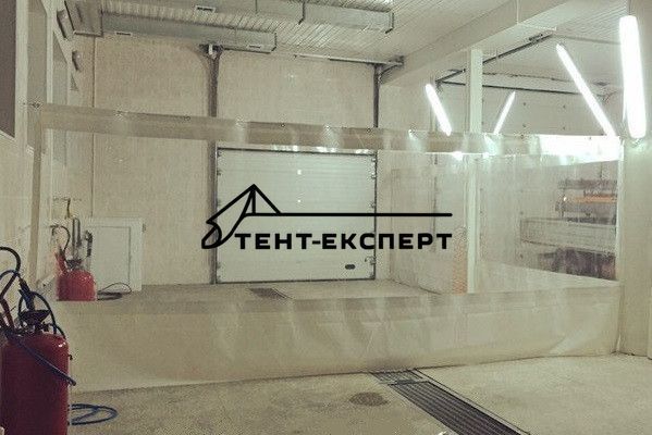Штора для автомийки, пвх штора, перегородка в бокс, тентова пвх штора 1393465177 фото