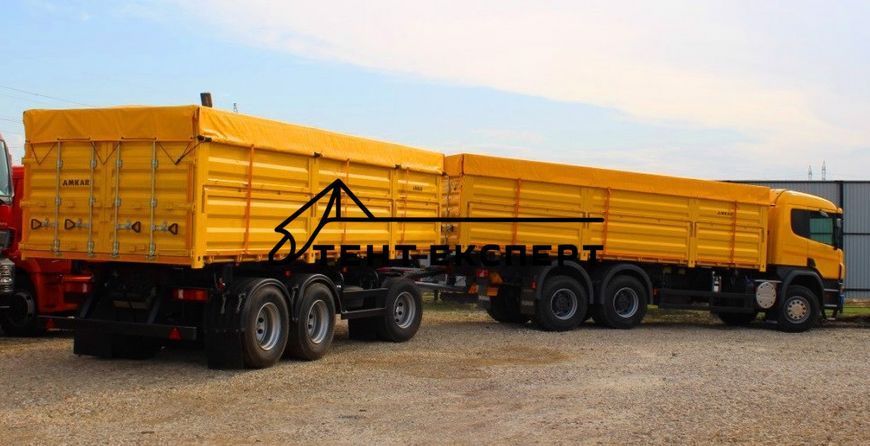 Тент на Зил, Газон Камаз зерновоз и прицеп 4х6 м - 650г/м2 (Іспанія) 2113290460 фото