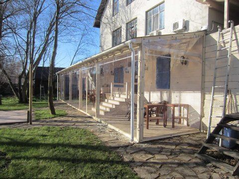 Мягкие окна (шторы ПВХ) для беседки, веранды и террасы 2118855071 фото