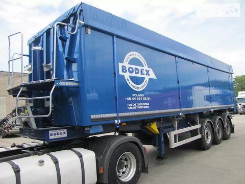 Тент-брезент на зерновоз, самоскид напівпричеп BODEX з ПВХ 650 грам/м2. 2121140759 фото