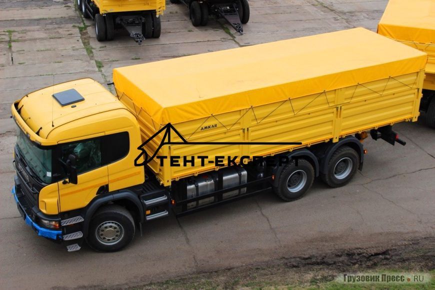 ПВХ тент на Камаз зерновоз і причіп під замовлення з тканини ПВХ - Іспанія 1076014915 фото