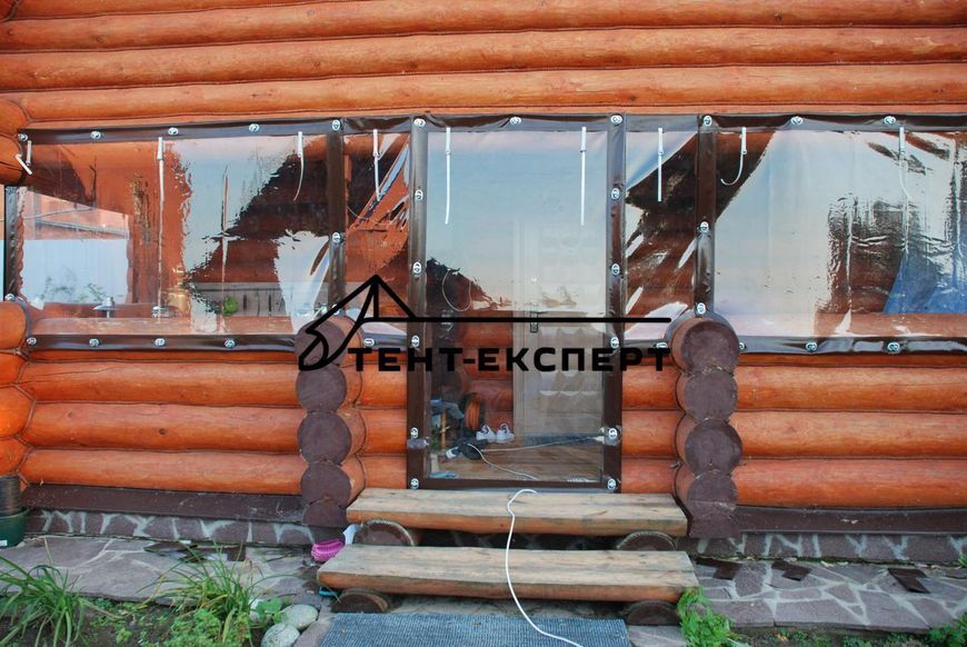 Мягкие окна-шторы ПВХ для беседки, веранды и террасы 1347809668 фото
